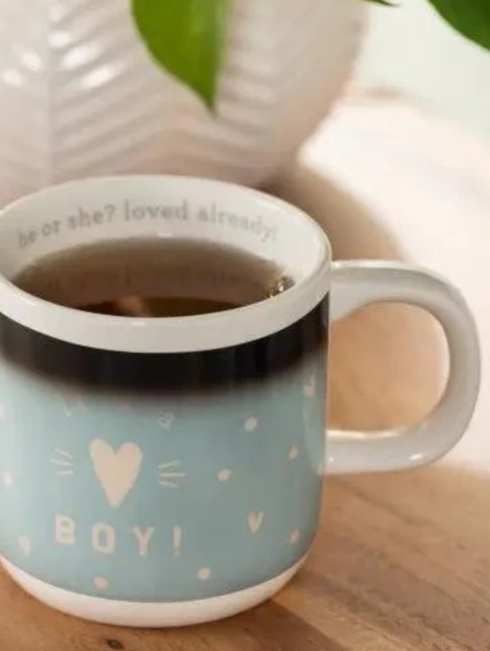 Demdaco Gender Reveal Mug IT'S A BOY. Baby Boy NWT - Picture 4 of 5